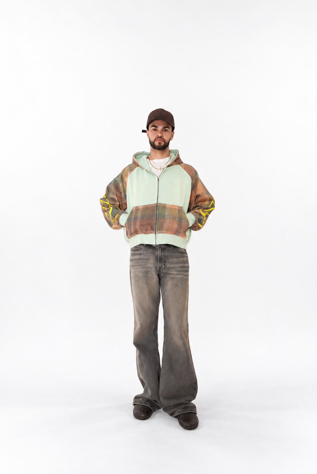 RAFL PLAID HOODIE